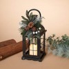 Gerson 13-inch Metal Holiday Lantern