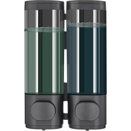 Shampoo and Conditioner Dispenser,  Shower Dispenser 2 Chamber No Drill Shampoo Dispenser for Shower Wall Mounted Shampoo Conditioner Body Wash Dispenser for Bathroom,Large Capacity,Black - Color: Black Bottles 3 Chamber