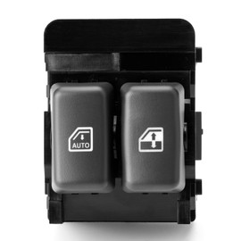 Power Window Switch Replacement for 1996 1997 1998 1999 2000 Chevy Express 1500 2500 3500 & GMC Savana 1500 2500 3500 Van Front Left Driver Side Window Switch Control Button 15728438 15047832 SW5753