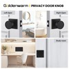 Goldenwarm Black Door Knobs, Matte Black Interior Door Knobs, Heavy