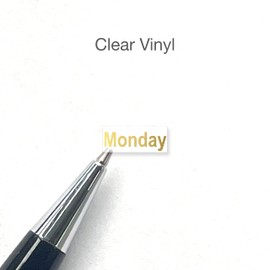 Weekly Planner Stickers/Days of Week / 12 Weeks DIY Calendar/Foiled Mini Transparent Weekly/Essential Productivity Life Planner Stickers/Bullet Bujo Journal/Appointments