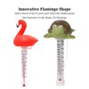 AIXXCUVQ Innovative Pool Thermometer with Flamingo Outdoor and Indoor Hot