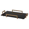 Uttermost Ettore Black Glass Tray