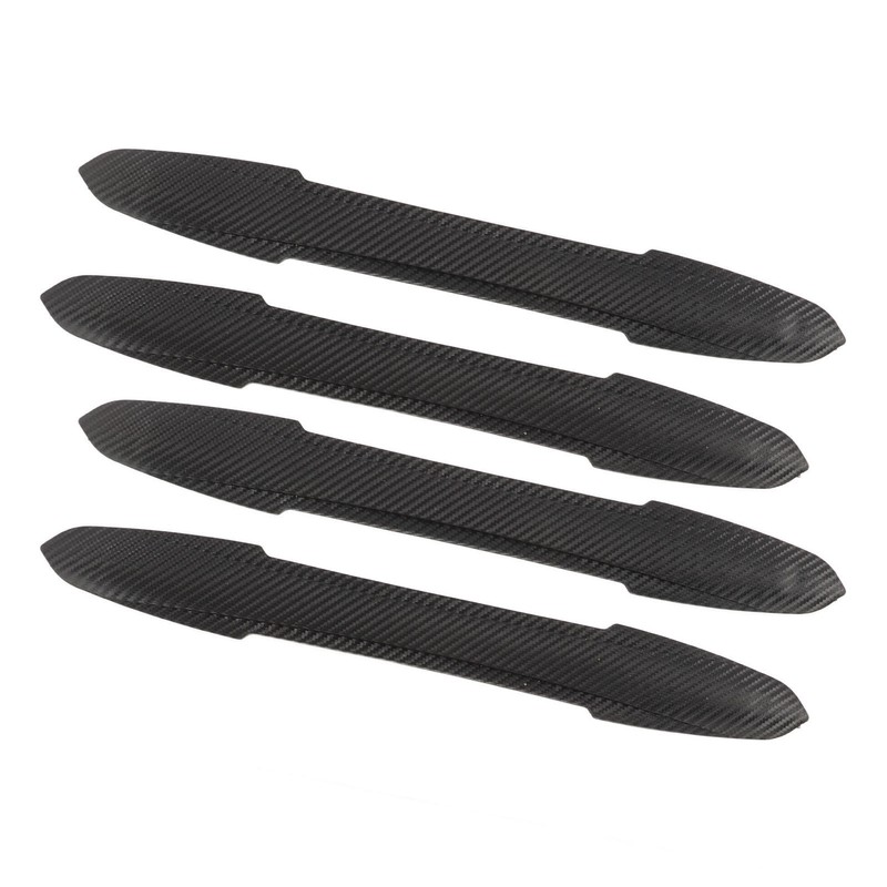 4PCS Bumper Guard Strip Carbon Fiber Pattern Textured 43cm Length