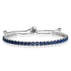 Aliyoham Silver Adjustable Sapphire Tennis Bracelet for Women - September