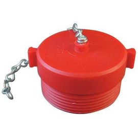 Moon American 663-252, Fire Hose Red Hose Plug, 2-1/2" NH, Plastic