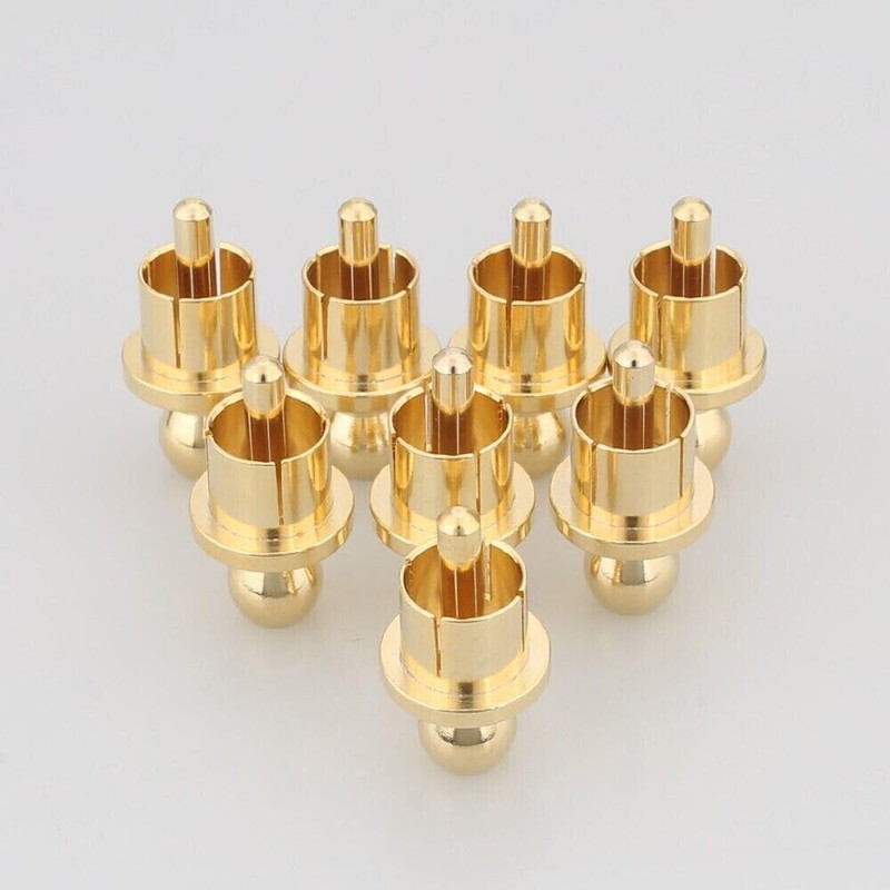 16Pcs Gold Plated RCA Caps Plug Short-Circuit Shielding Socket Protect
