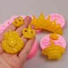 Royal Crown Silicone Molds Set, Lion and Tiara Fondant Molds,