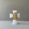 Recuerdo Para Bautizo Vela Cruz Mini Virgen De Guadalupe 12