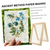 iplusmile 3pcs Wooden Paper Making Frame Kit Compact DIY Paper