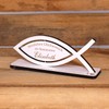 Decorative Stand Fish – Congratulations on Communion – with Name