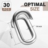 Moxweyeni 30 Pcs Chain & Fittings Repair and Lap Link,