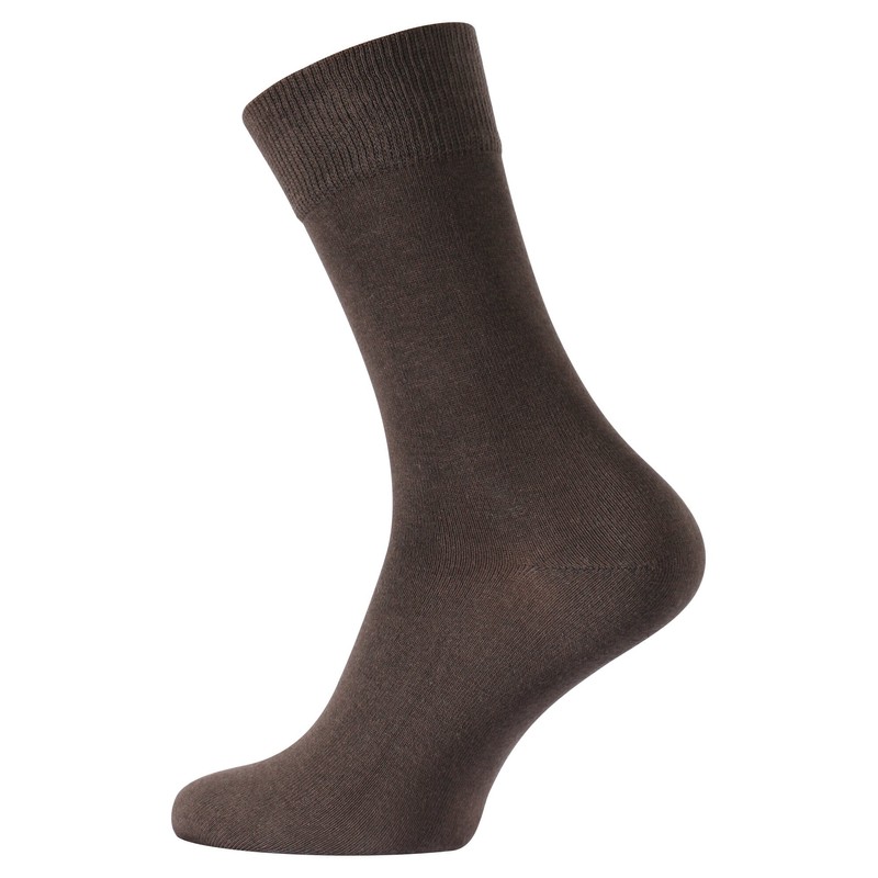 10 Pair Mens BUSINESS Plain Socks, Cotton rich, Original by
