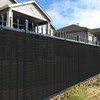 AwnPro Privacy Fence Screens Black 4' x 50' Sun Block