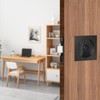 Pocket Door Lock, Matte Black Privacy Square Door Latch, DContemporary