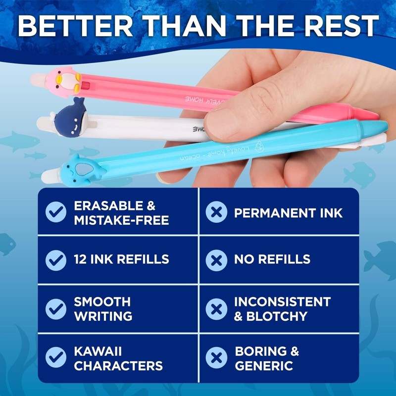 BUNMO Cute Pens | Refills Included | Cute Pens with