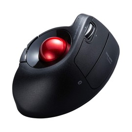 Sanwa Supply MA-BTTB179BK Trackball Bluetooth Ergonomic Tilt Wheel Multi Pairing Black