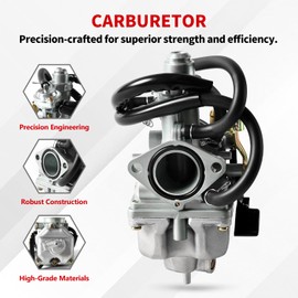 Carburetor Compatible with Honda Recon 250 TRX 250 TRX250TE TRX250TM,Carb With Fuel Tank Petcock Valve and Air Filter