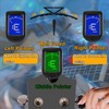 Jinlop Guitar Clip-on Tuner and Capo Set with 5 Picks