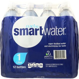 GLACEAU Smart Water 33.8 Fl Oz (Pack of 12)