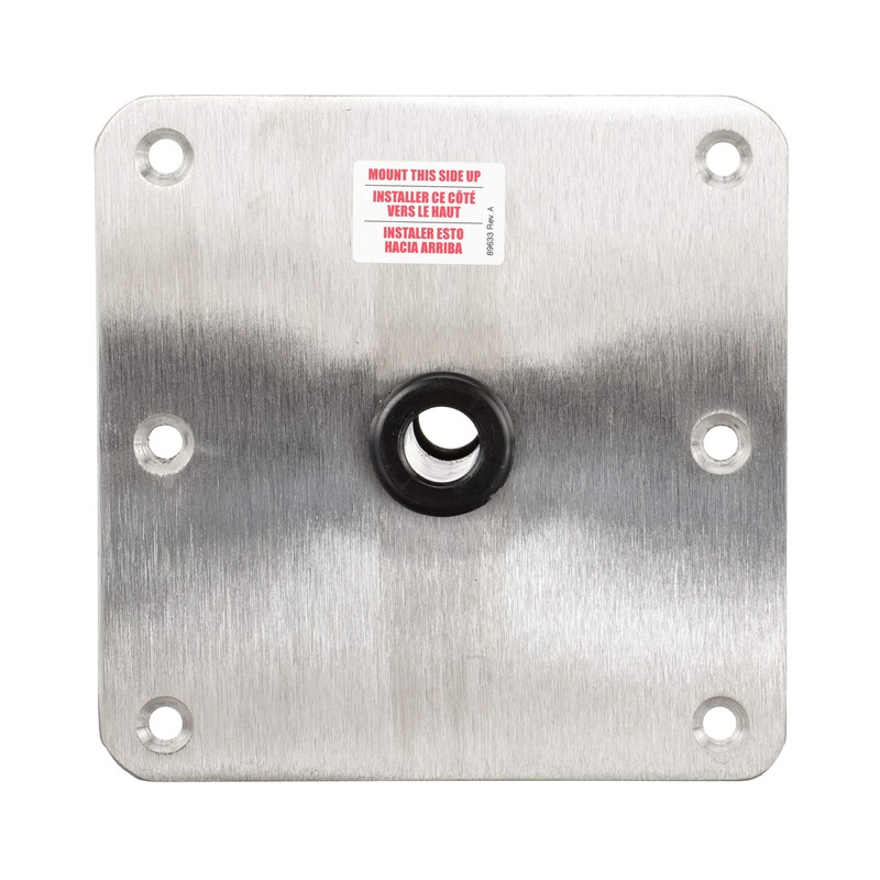 Attwood SP-67739-T Lock’N-Pin ¾-Inch Pin Base — 7x7-Inch Base, Threaded,
