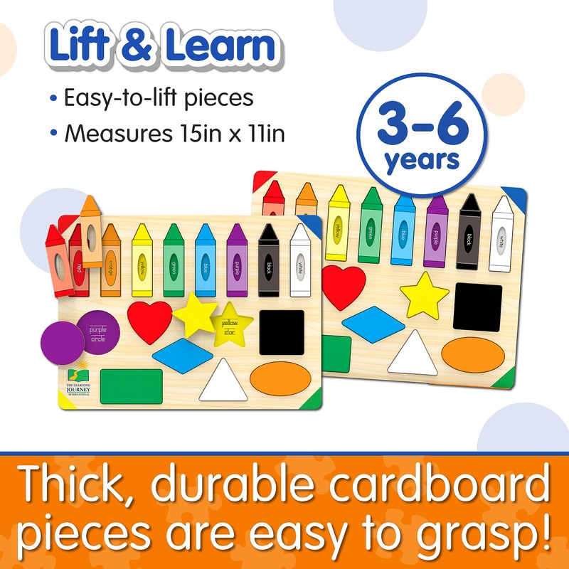 The Learning Journey: Lift & Learn Puzzle Colors & Shapes