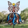 Kircust Solar Wind Spinner, Extra-Large Tulip Garden Windmill Spinners with