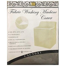 Better Home Zippered Fabric Washing Machine Cover Waterproof Dust Protector (Grey)