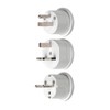 HPM International Travel Adaptor EUR/USA/UK White