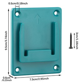 Duronge 8 piece Wall Mount, Drill Power Tools Drill Holder, Bholder With 32 Screws, Tool Holder for Makita 18V (Blue)