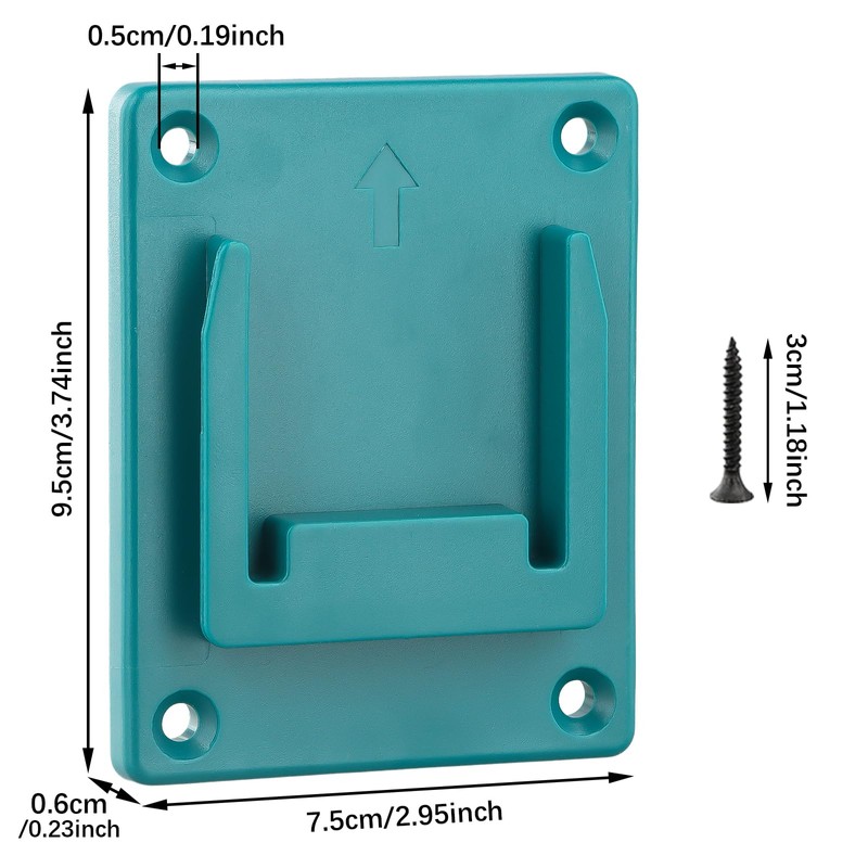 Duronge 8 piece Wall Mount, Drill Power Tools Drill Holder,