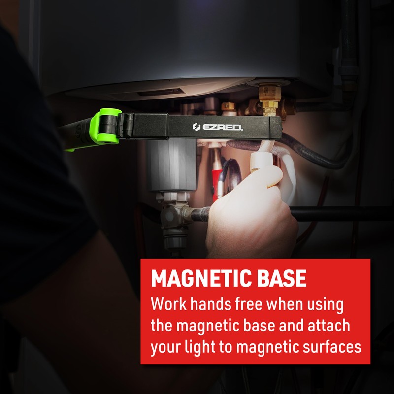 EZRED EZNP50 500 Lumen Rechargeable Flip Work Light, Green