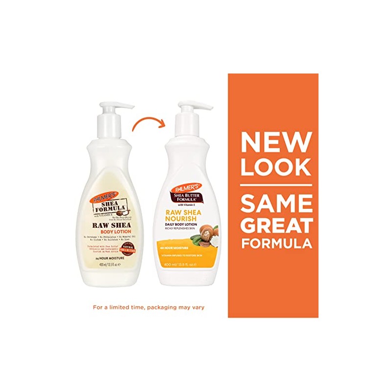 Palmer's Shea Formula Raw Shea Body Lotion, Loción Corporal Humectante