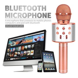 Toys for 5-12 Year Old Boys Girl, Singing Microphone Machine Toy for 6-11 Year Old Girl Teens Wireless Karaoke Gifts 6-11 Year Old Girl Kids Birthday Gift 3-8 Years Old Girl