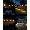 btfarm 10 Pack Solar Fence Lights Outdoor Waterproof LED, Deck