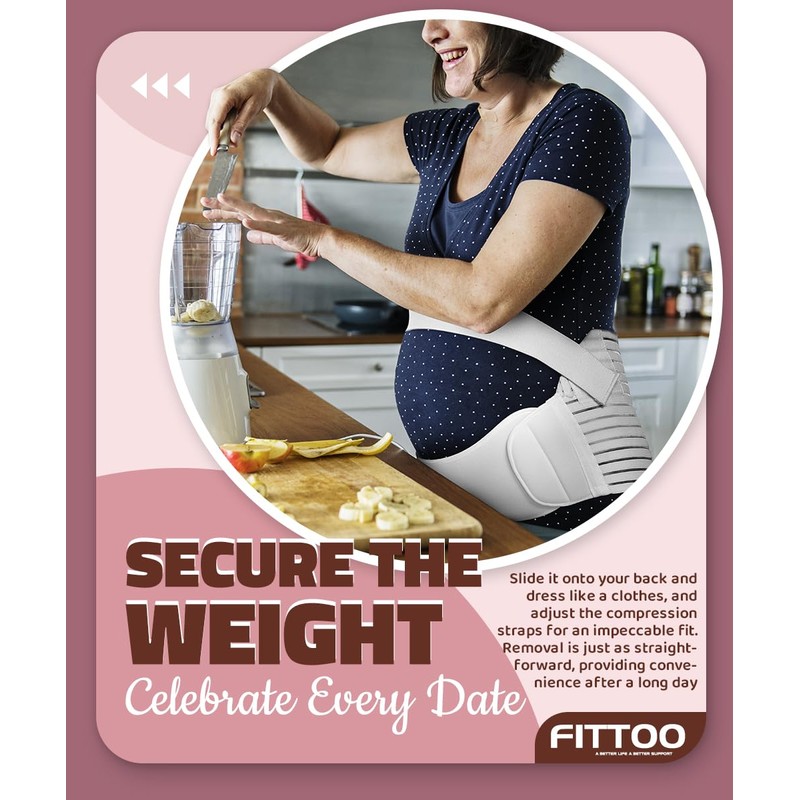 FITTOO Maternity Support Belt Pregnancy Abdomen Belly Back Bump Brace