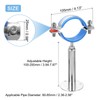 QUARKZMAN Pipe Bracket, Stainless Steel Wall and Ceiling Bracket, Pipe