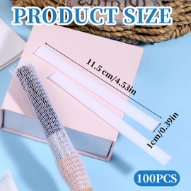 100 Pcs Thread Nets for Spools of Thread 11x1cm Cosmetic Makeup Brush Protective Mesh Threads Nets for Spools Embroidery Sewing-Threads Spool Huggers
