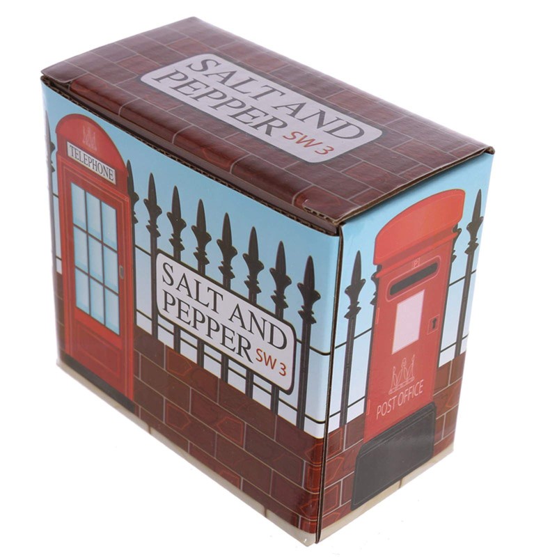 Novelty Ceramic Telephone and Letterbox Salt and Pepper Set