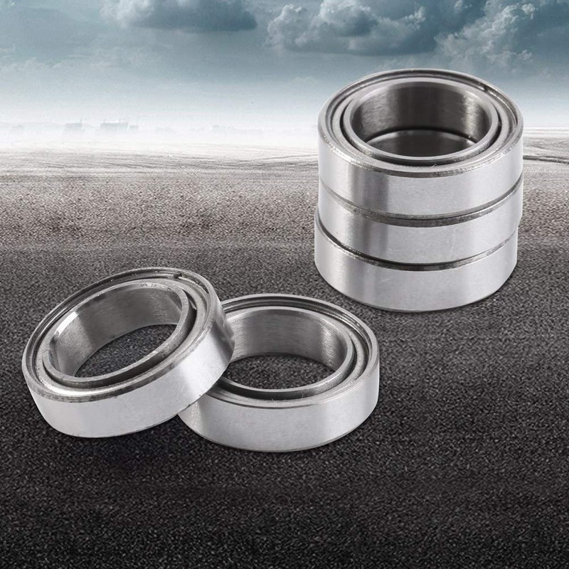 10pcs Ball Bearings, 10 * 15 * 4mm Double-Shielded Thin-Section