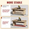 HOLKIE Retractable Casters Heavy Duty Casters with Lifting and Lowering