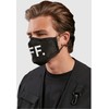 Urban Classics Unisex Face Mask Off 2-Pack Everyday Mask, black