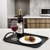 TOPZEA 2 Pack Non Slip Serving Trays with Handle, Plastic