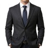 Thomas Bailey Silk Crystal Tie - Taurus Navy 8cm