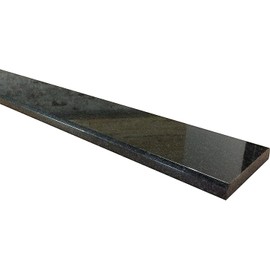 Tenedos Custom Absolute Black Granite Doorway Threshold (Marble Saddle) Polished for Shower Curb, Floor Transition, Bathroom Vanity Backsplash, Sill (Width: 5 inches, Thickness: 0.75 inches)