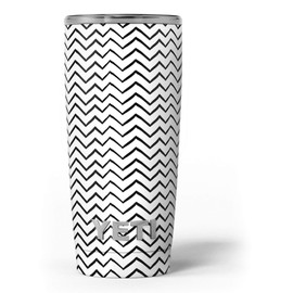 Design Skinz Slate Black Contrasting Bold and Thin Chevron - Skin Decal Vinyl Wrap Kit compatible with the Yeti Rambler Cooler Tumbler Cups