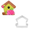 R&M Birdhouse 4" Tinplated Cookie Cutter, Silver