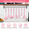 Herogo 8-Piece Kitchen Utensil Set (Pink)