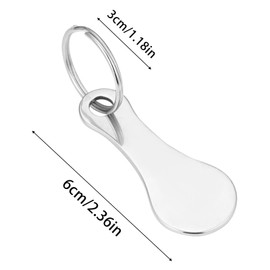 6 Pcs Shopping Trolley Token, Stainless Steel Shopping Tro-lley Release Key Portable Shopping Tro-lley Remover Men Women Shopping, 6 Style