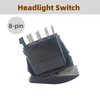 Narcilors High Low Beam 8 Pin 20A 12V Headlight Switch